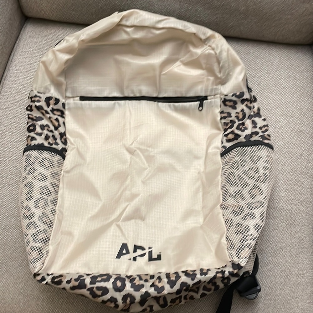 APL cheetah print nylon backpack